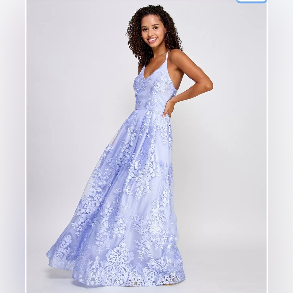 Lavender Floor-Length Dress
